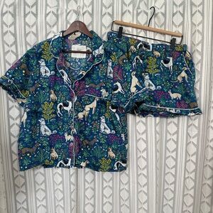 Print Fresh Petite Short PJ Set in Must Love Dogs